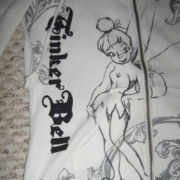 tinker bell quarter sleeve waffle knit hoodie - Picture 2 of 3